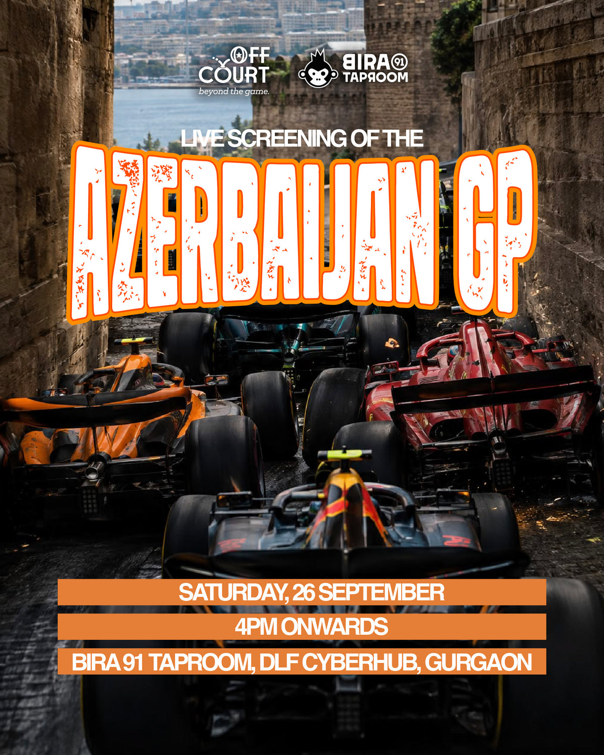 AZERBAIJAN GP Live Screening on 26th September, Saturday