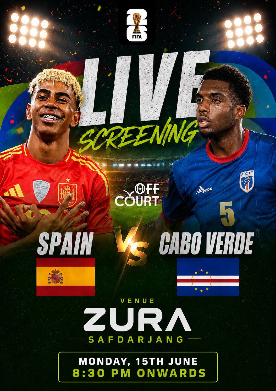 Spain vs Cabo Verde: Live Screening