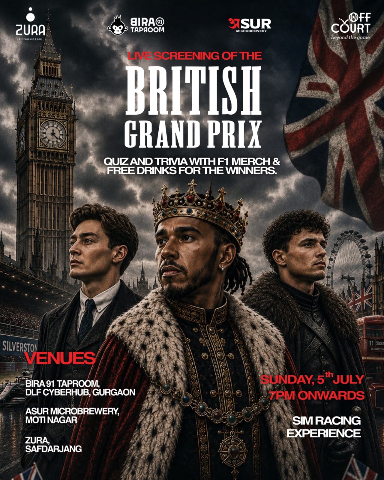 British GP Live Screening on Sunday, 5th July