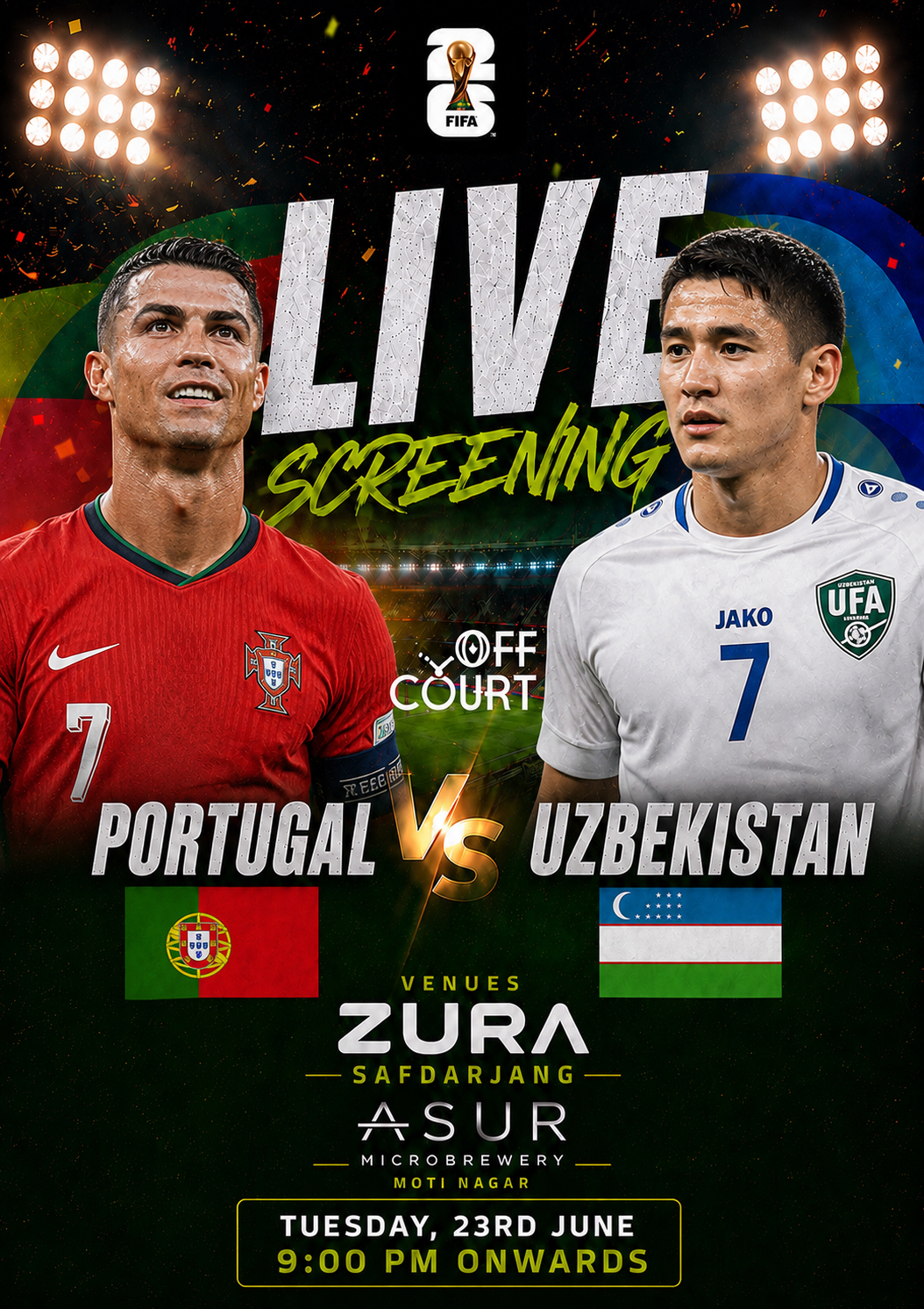 Portugal vs Uzbekistan: Live Screening