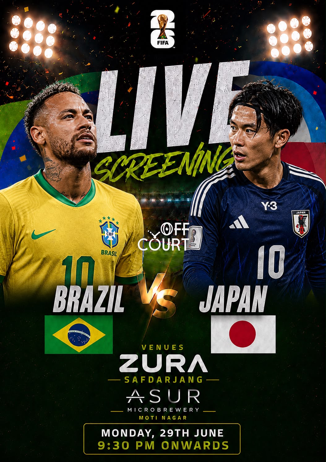 Brazil vs Japan: Live Screening