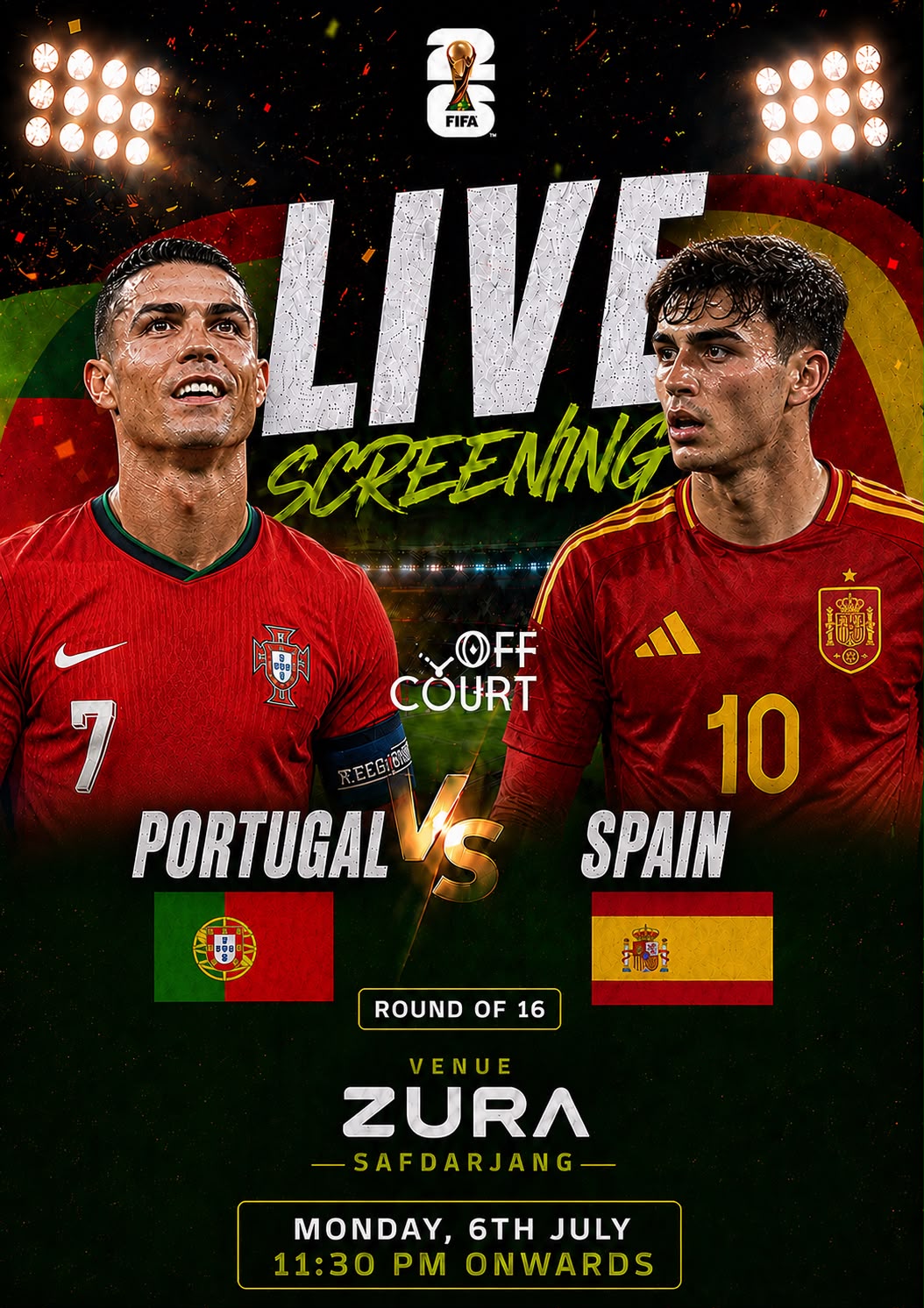 Portugal vs Spain: Live Screening